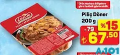 PİLİÇ DÖNER 200 G fiyat ve kampanya bilgisi